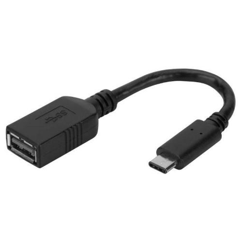 Переходник USB A(F) гн - USB type C штек с пров. 0,1/0,2м