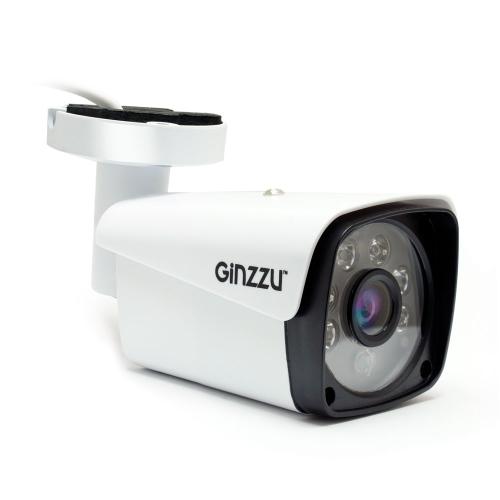 видеокамера GINZZU HIB-5301A IP66 5.0Mp, 3.6mm, IR 30м, пуля, мет.