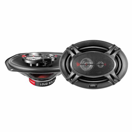 Автоколонки CENTEK CT-8501-69 6,9"(15*23см) 300Вт, 3 полосы, частота 65-20000Гц