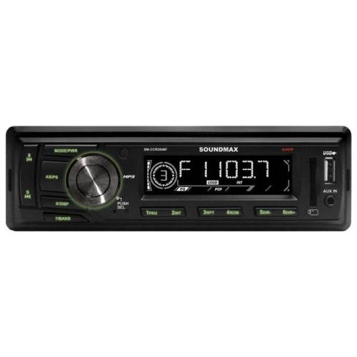 Автомагнитола SOUNDMAX-3046F 4x45Вт,тюнер(FM),MP3,выход на сабвуфер, USB