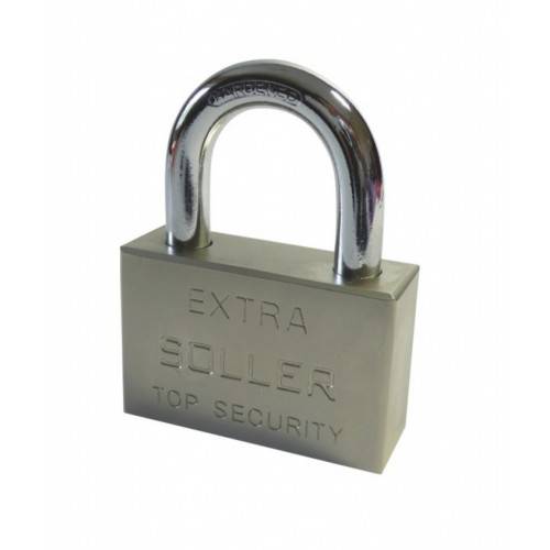 Замок навесной Soller Extra 501-50HD сатин дужка d=8 3ключа (120,6) 8818