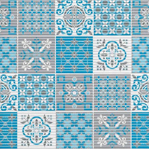 коврик мерный VILINA 0,65x15м 7089-225PT/67160-V24C синий узор 105905/99047