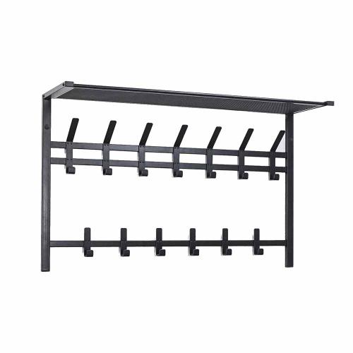 Вешалка настенная с полкой 2-х ярусная "Торонто 32" hanger with shelf (ВСПТ32 Ч)
