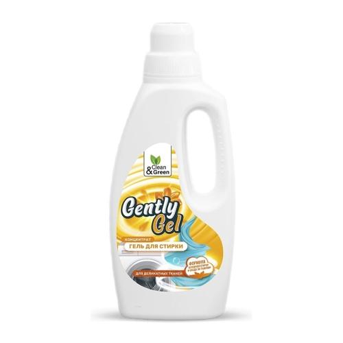 СМС (жидкое средство) гель-концентрат Gently Gel 1л для делик.тканей Clean&Green 8187