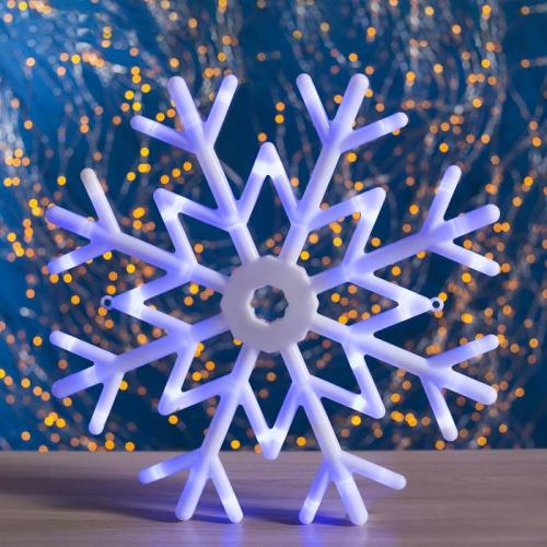 Фигура светодиодная Снежинка d=40см,30LED,220V,8 реж.синие 676361