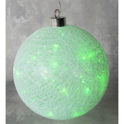 Фигура светодиодная Шар плетеный 15см 50LED,12V,зеленый 3612354