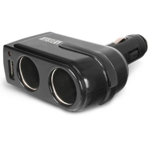 разветв прикур 12/24 (2 вых.+USB) MYSTERY MCU 2  авто