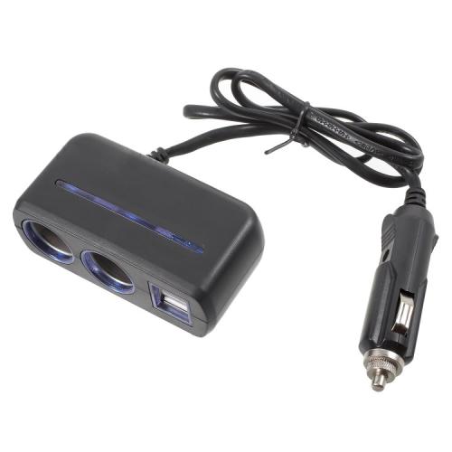 разветв прикур WF-1638 (2 вых.+2USB) авто