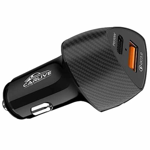 АЗУ 1USB (б/шн) Carlive CR34 QC3.0 + PD30W