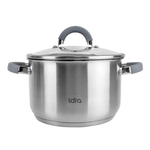 Кастрюля LARA Калипсо LR02-276 24х14,5см 6,5л,капс. дно,силикон