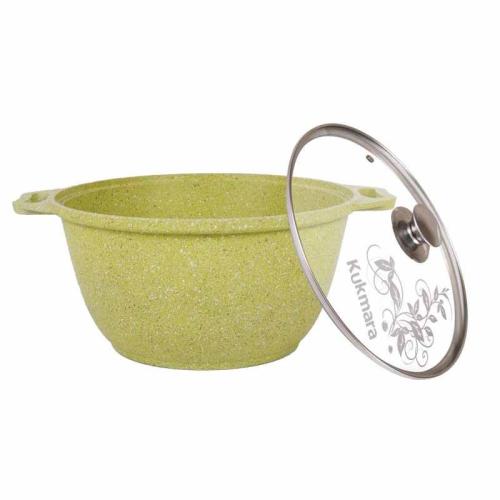 Кастрюля Kukmara к21tsl линия "Trendy style" (lime) 2л стекл.крышка 95490