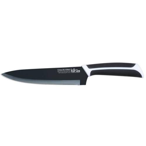 нож LARA LR05-28 поварской 20,3см черное керамич покрытие Black Ceramic
