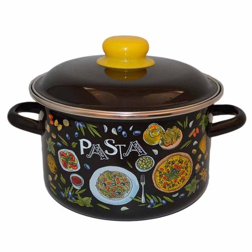 кастрюля 4л цил. чёрный Pasta 1RD201M