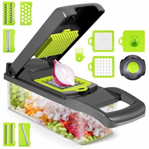 Овощерезка многофункциональная 14в1 с контейнером Veggie Slicer