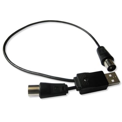 Инжектор (адаптер) питания активных+5В/DC антенн по антенному кабелю от USB BAS-8001 РЭМО