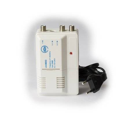 усилитель антенный RTM LA-602G 2 вых.МВ+ДМВ рег.Telco