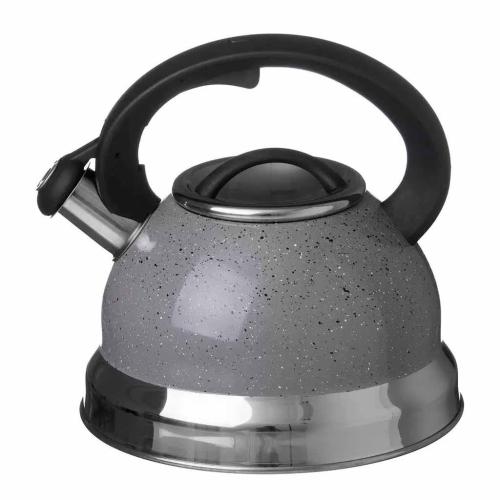 Чайник Катунь КТ-133G 2,5л нерж.,со свистком,индукц.,серый мрамор