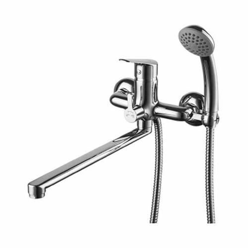 Смеситель для ванн PARTNER LM6551C длинный плоский излив LEMARK 53751