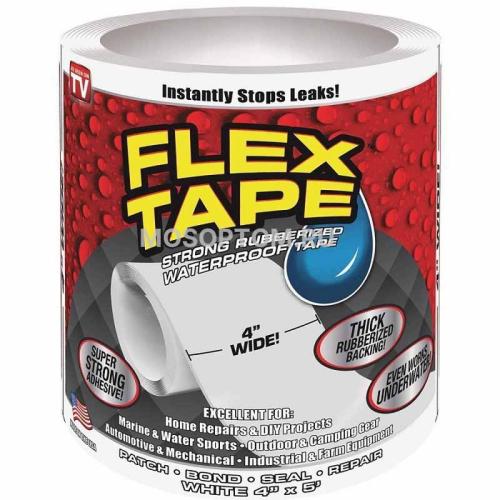 Лента гидроизоляционная FLEX TAPE для ремонта труб 10см*1,5м white