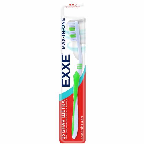 Зубная щетка EXXE Max-in-one средняя