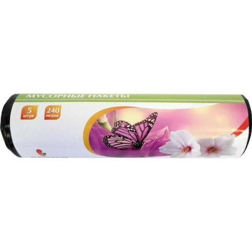Мешки для мусора ПВД 240л 5шт ЕвроХаус 13159