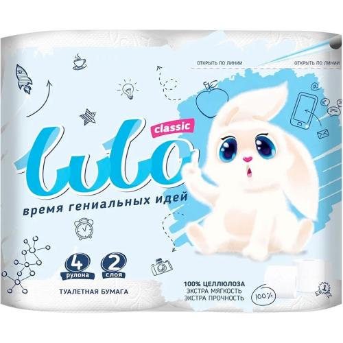 Туалетная бумага LU LO Классик 2-х слойная (8шт)