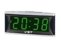 Часы-будильник JMT(VST)-719-2 сет. цифр.зелен цифр