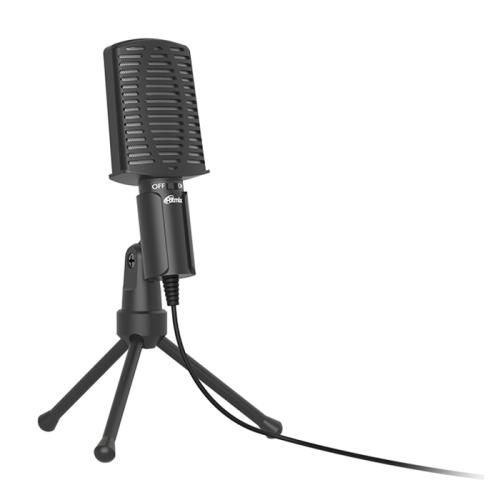 микрофон Ritmix RDM-125 конденсаторный,подставка, шнур 1,8м