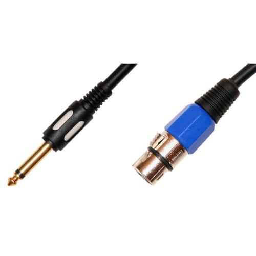 Удлинитель XLR(CANON) гнез-6,3 Штекер моно 1,5м (позолоч)