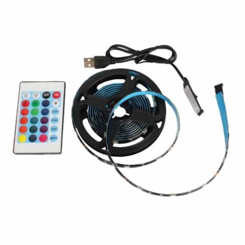 лента светодиодная YYC-5050-4RGB 4м USB, разноцв., ПДУ