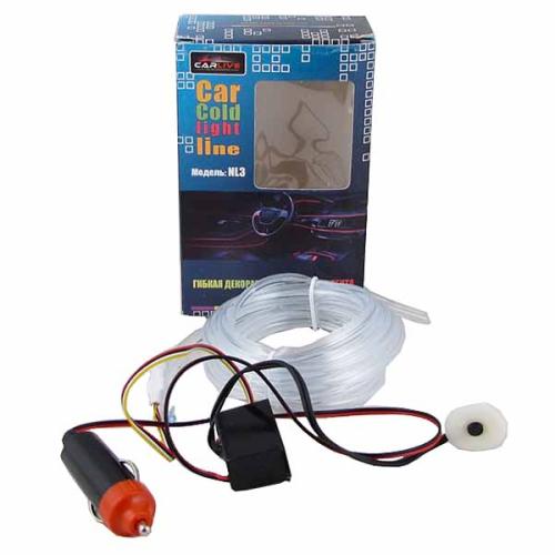 лента светодиодная неоновая 3м 12V RGB, от прикур., с управлением