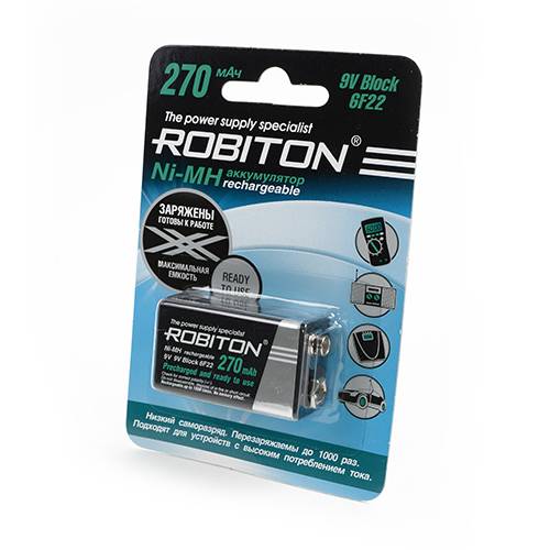 Аккумулятор крона ROBITON 270mАh 270MH-1