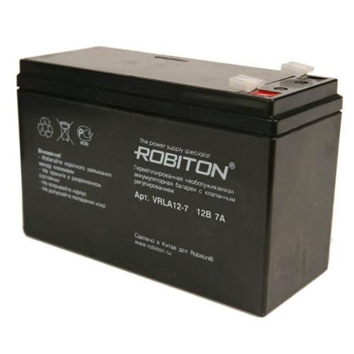 Аккумулятор свинцово-кислотный ROBITON VRLA 12-7 12V 7(5)Ah