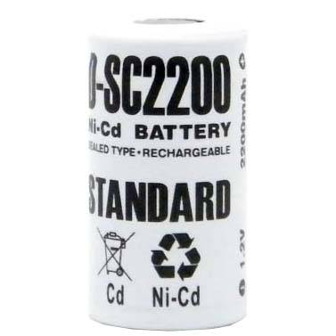 аккумулятор промышленный ET D-SC2200 Standard 23.0*43.0 2200mAh 1.2V Ni-CD для шуруповертов