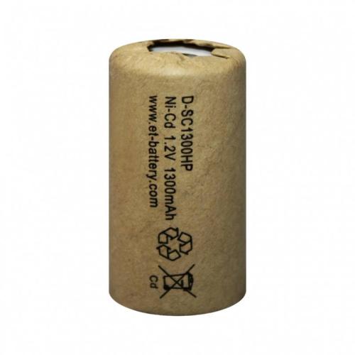 Аккумулятор промышленный ET D-SC1300 HP 23.0*43.0 1300mAh High Rate Ni-CD