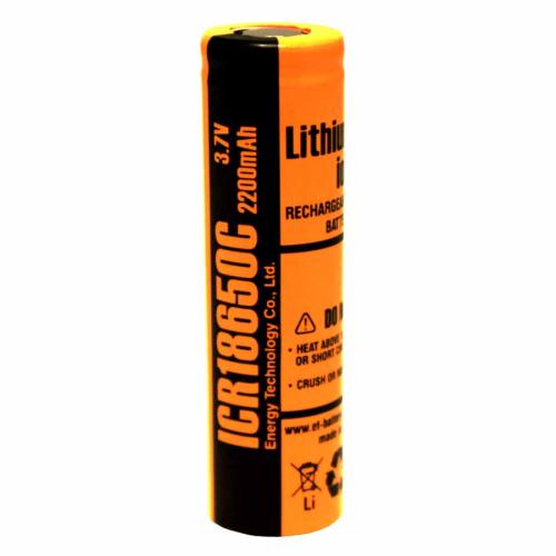 Аккумулятор промышленный ICR18650C-HT ET (Li-Ion,2200mAh) с высоким "+" выводом