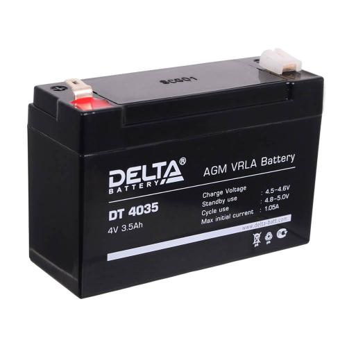 аккумулятор свинцово-кислотный DELTA DT 4035 4V 3,5Ah для переносных лабораторных приборов и низковольтного оборудования