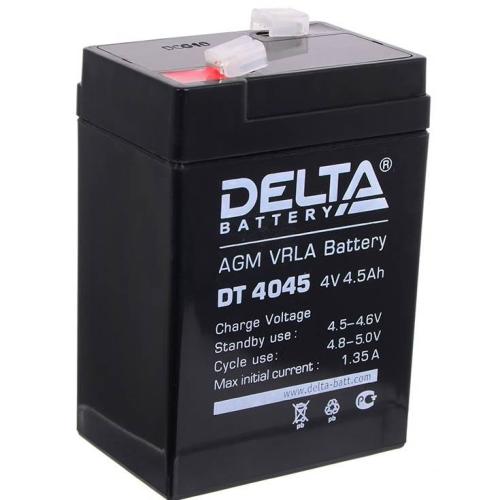 аккумулятор свинцово-кислотный  DELTA DT 4045 4V 4,5Ah для перенос. лабор. приб. и низковольтн обор.