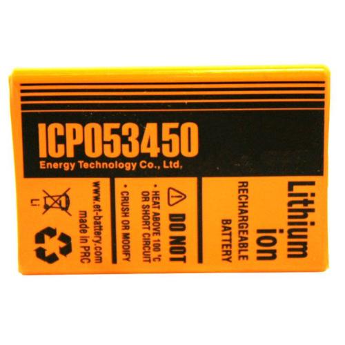 аккумулятор промышленный ET ICP 053450F-PCM (1100mAh,Li-Ion)