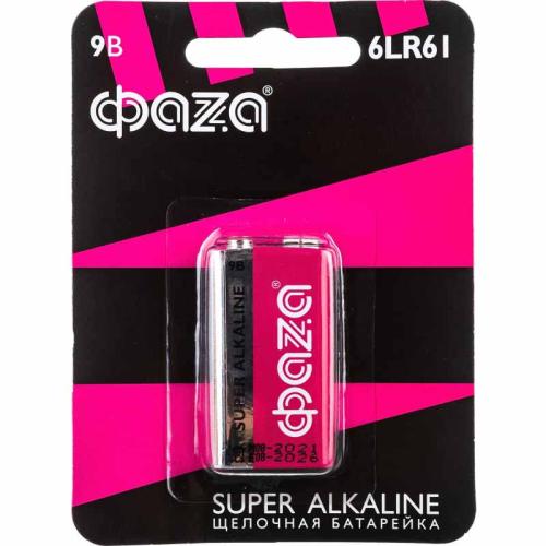 Батарейка крона 6LR61 9V ФАZА Alkaline
