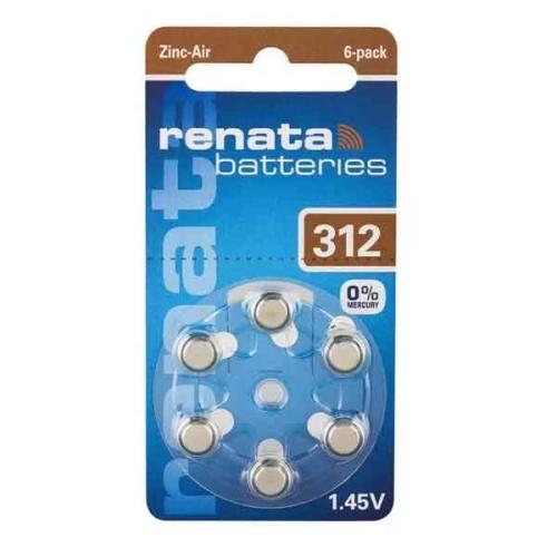 Батарейка ZA312-6BL RANATA