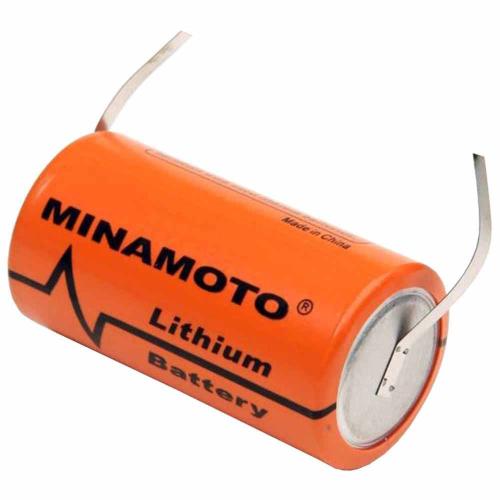 бат ER 26500/T MINAMOTO axial(3,6V Lithium (с выводами)