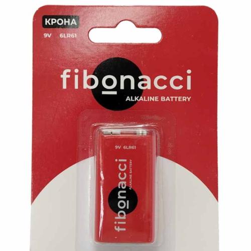 Батарейка крона Fibonacci Alkaline