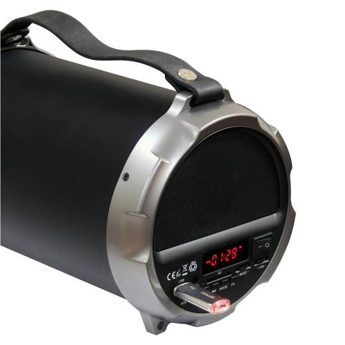 колонка GINZZU GM-886B Bluetooth 18W/USB/SD/AUX/FM/subwoofer 3Ah