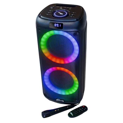колонка RITMIX SP-875B микрофон, караоке, 120Вт
