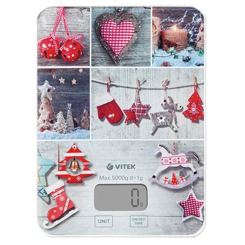 Весы VITEK-7982 кухонные электронные 10кг, стекло