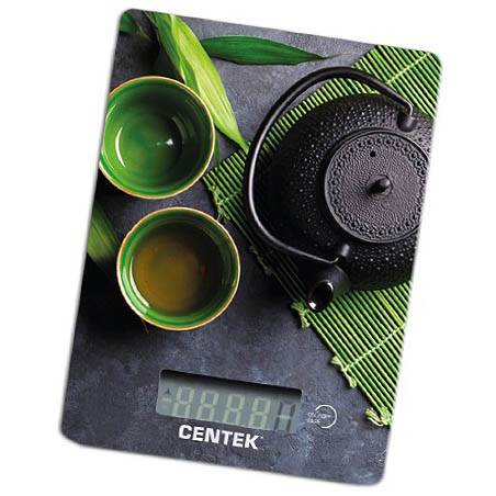 Весы кухонные CENTEK CT-2457 до 5кг/1г стекло,электронные, LСD