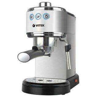 Кофеварка VITEK-1515 1050W рожкового типа, д/молот.кофе, 1,5л,капучинатор