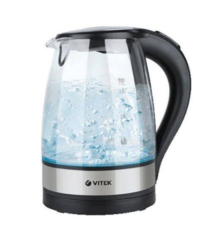 чайник VITEK-7008 1,7л, 2200Вт, подсветка, корпус: пластик/стекло
