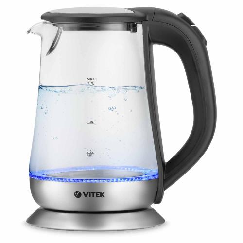 Чайник VITEK-7036 1,7л, 2200Вт стекло (12)